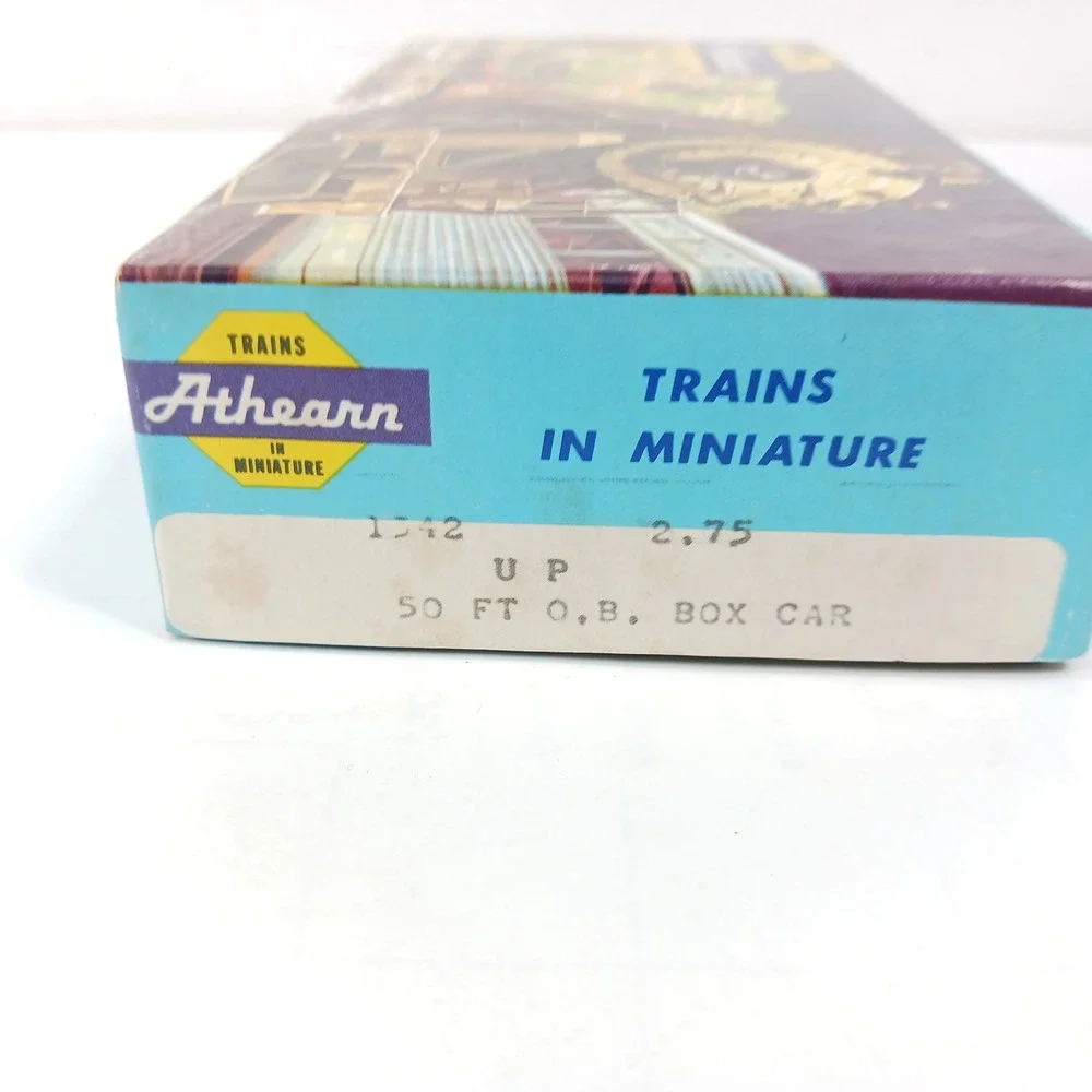 Athearn HO Scale Union Pacific 50ft OB Box Car Yellow 1342 Automated Rail Way